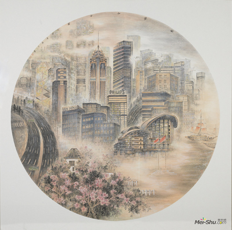 圆梦和平图 作者：申春兰创作年代：2017规格：190×190cm品类：中国画