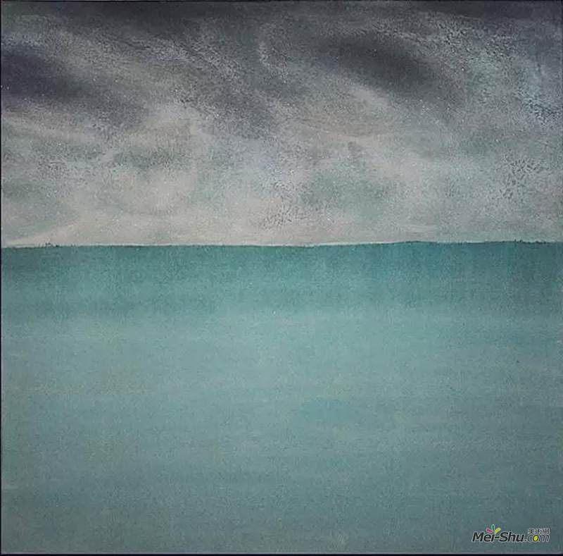 《第七日系列》，孙博，100cm x 100cm，岩彩，2013