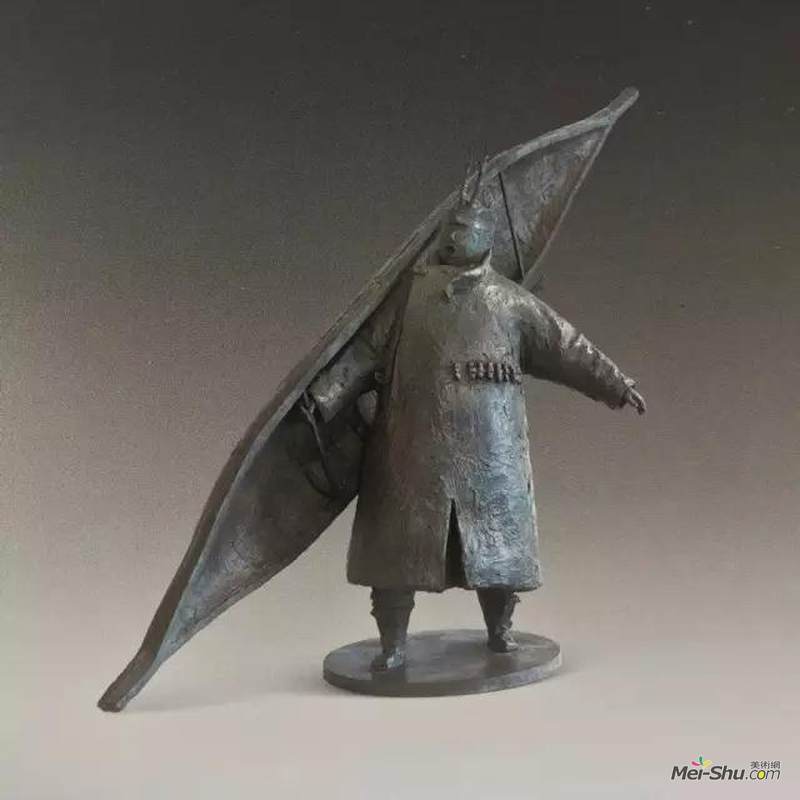 李向宇 《兴安岭的歌声》 雕塑 160×85×50cm 2014年