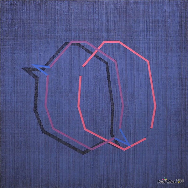 唐明伟 形体2b 120X120cm 布面综合材料 2017
