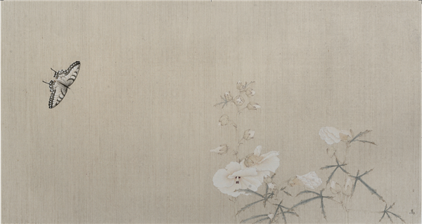 高茜蝶恋花41X76CM纸本设色2015