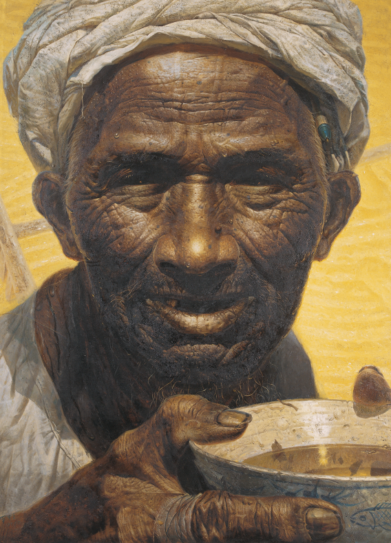 父亲 作者：罗中立 创作年代：1980规格：215 cm × 150 cm 品类：油画 中国美术馆藏