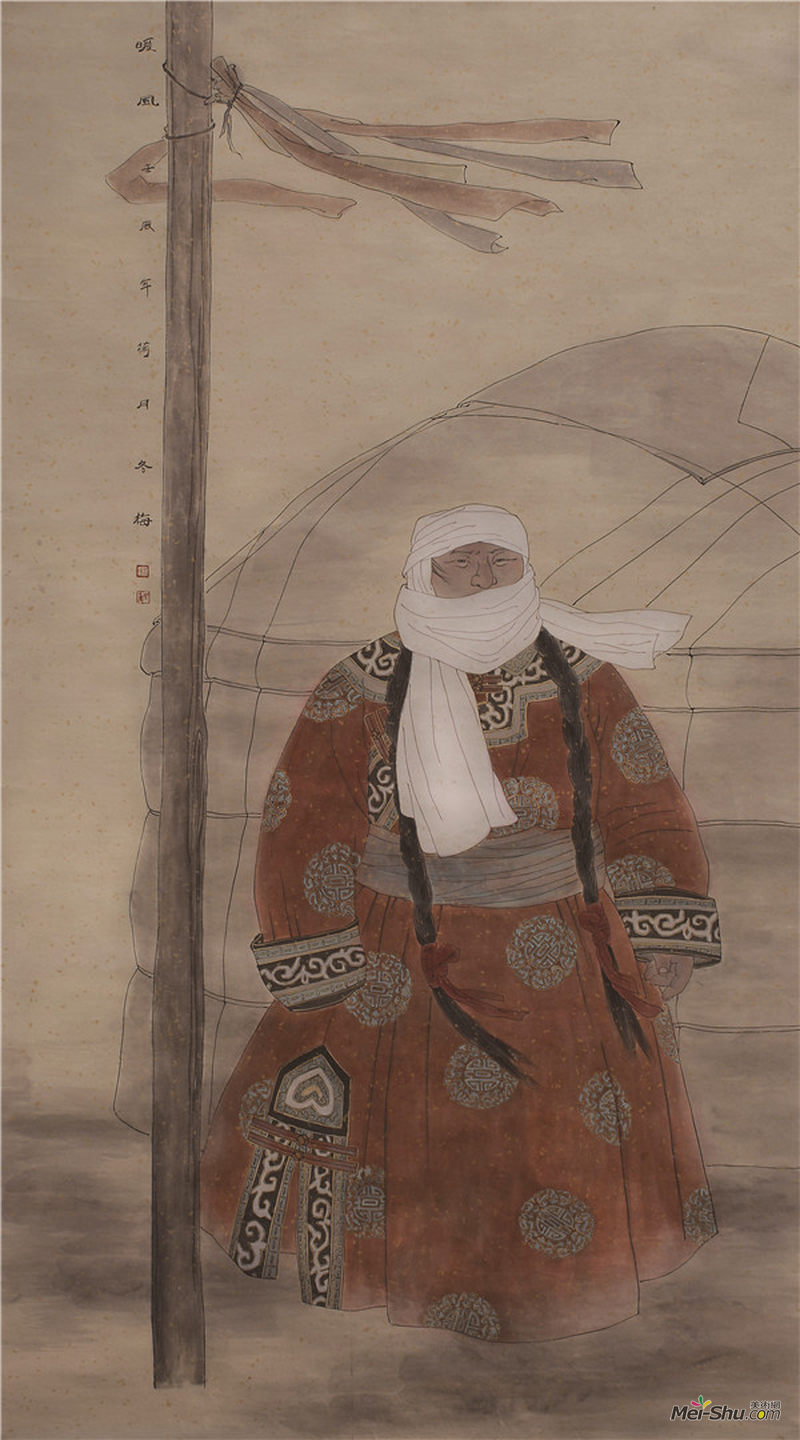  吉冬梅《暖风》180cm×97cm 内蒙古