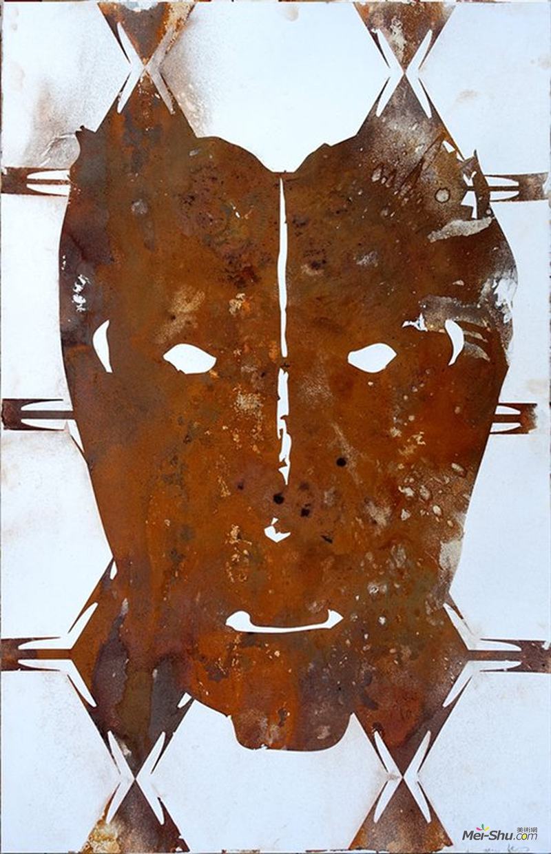 肯德尔·戈尔斯，地球上的不幸者，绘画，102x66 cm，2016