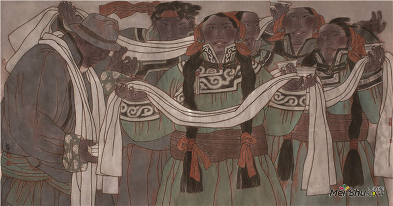要红宇《祝福》95cm×180cm内蒙古