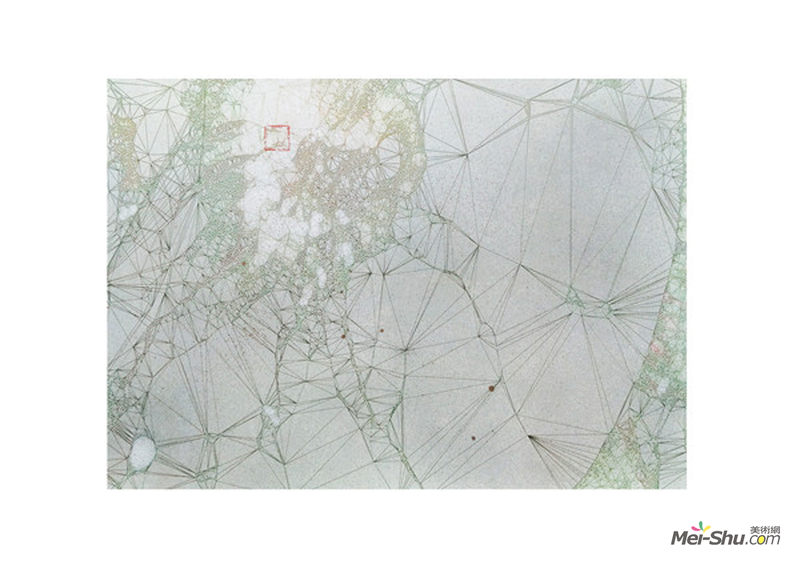 唐麗淑《五行-土 01 》2016 紙上綜合材料 50乘70cm