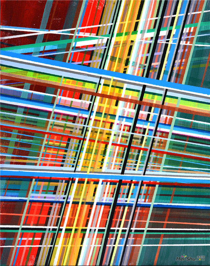 Colourful Conflict,多彩的冲突,39 cm x 49 cm