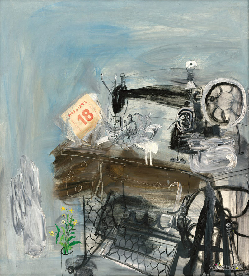 老式缝纫机 赵开坤 2005年 布面油画 90×100cm