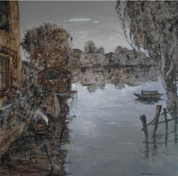 苏州郊外 唐满生 195×195cm 2015