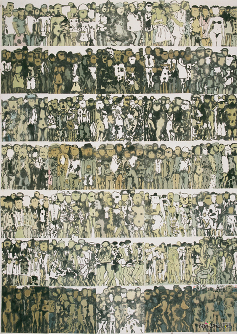众生相作者：朱振庚创作年代：2004规格：245×173cm品类：中国画