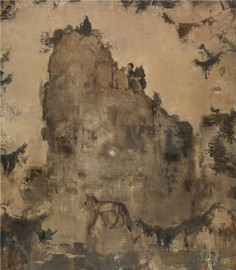井士剑 迷狐 140 160CM 布面油画 2014