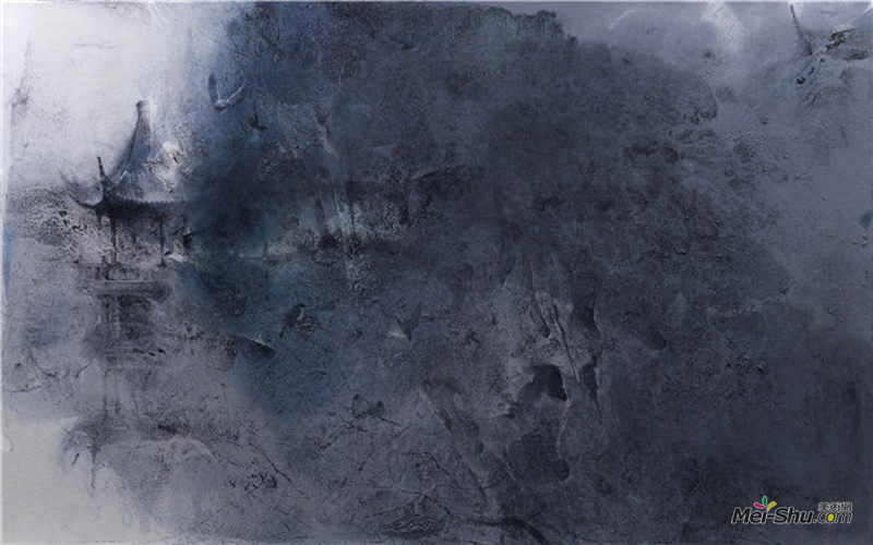 钱兆峰《 江南凝翠》 170x270cm 布面油画 2017