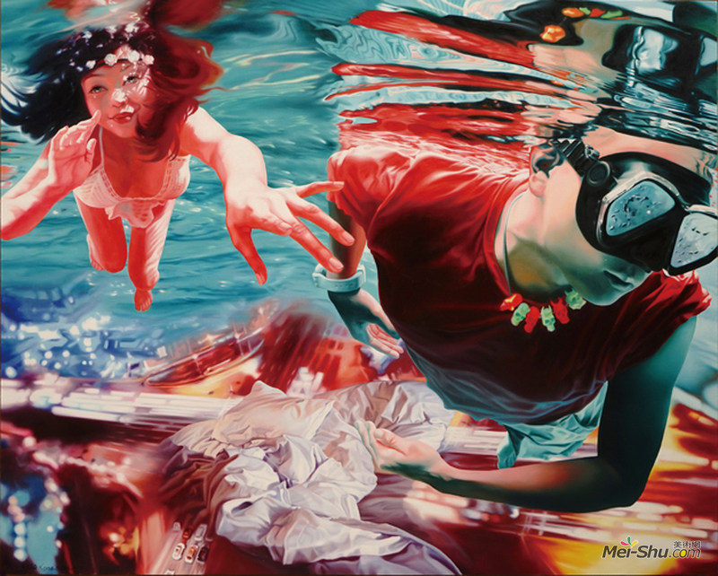恍惚一夏作者：熊莉钧创作年代：2014规格：160×200cm品类：油画