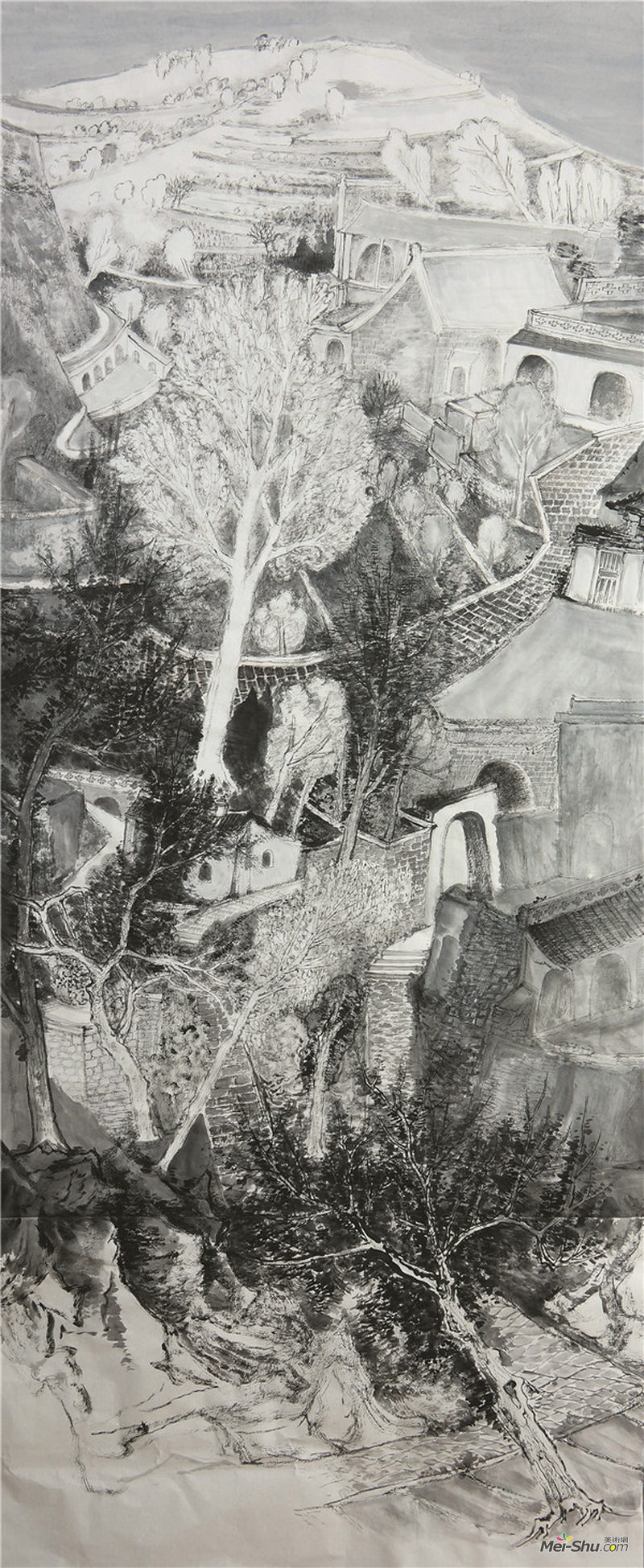 刘仲原 李家山 中国画 （230cmx96cm.2015年 (1).JPG
