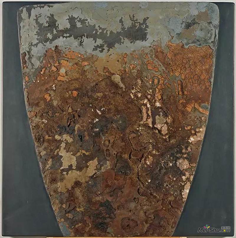 《平凡物语》系列之二，鲍营，100cm x 100cm，岩彩，2016