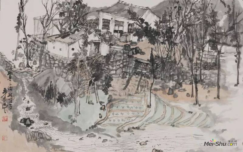 邹鲁二沟村写生