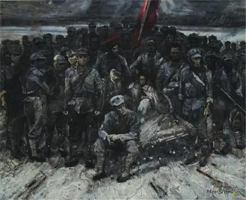 9-夏理斌《征途》综合材料 160cm×200cm 2016年