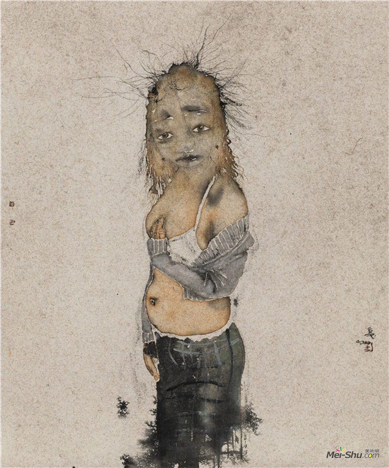 刘庆和《小晴》90×75cm 纸本水墨 2014年