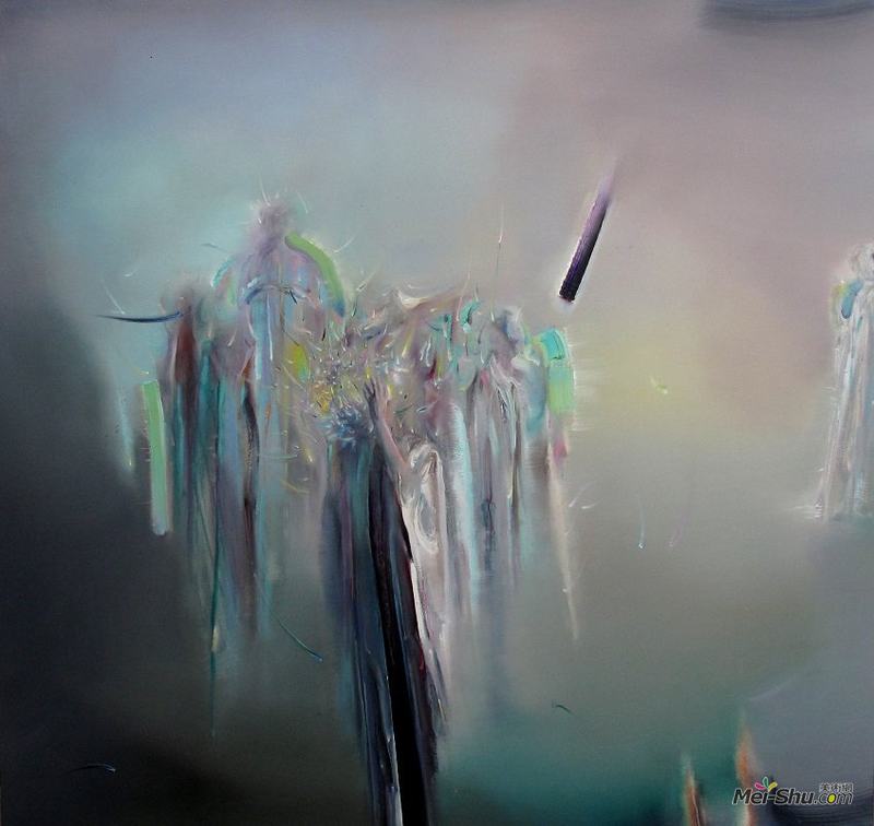 《神婆Sylvie的瞬间华彩》，许东生，布面油画
