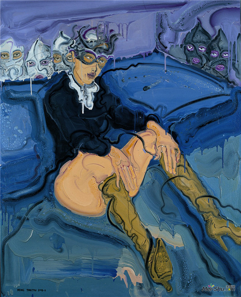 邓箭今-《蓝色的实验室》-布面油彩-150×120cm-2008年.jpg