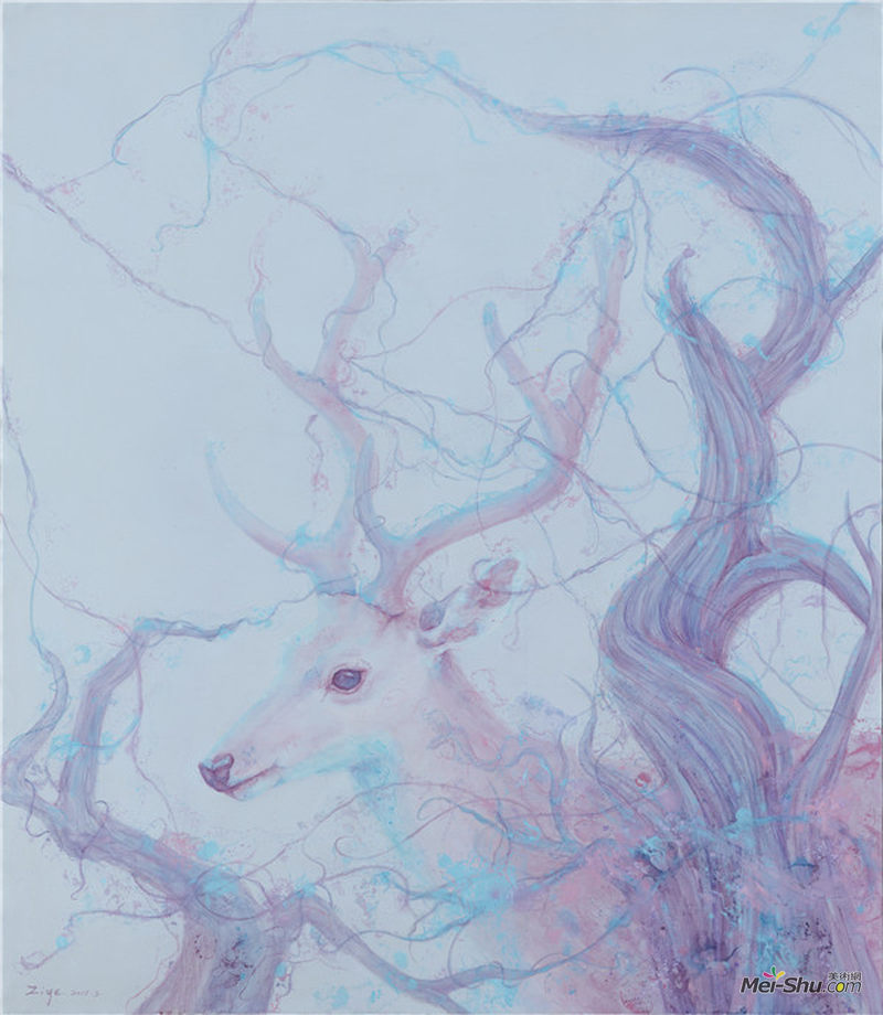 待 张子叶 150x130cm 布面油画 2015年