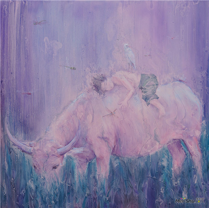 当孩童仍是孩童 张子叶 200x200cm 2016年 布面油画