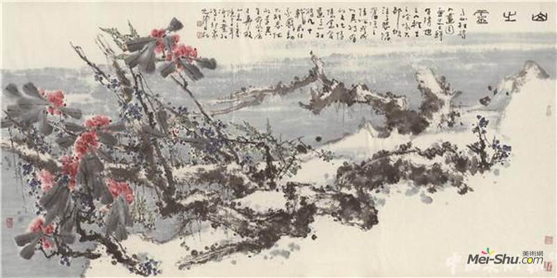 沈光伟 山之灵 122cm×244cm 2015年
