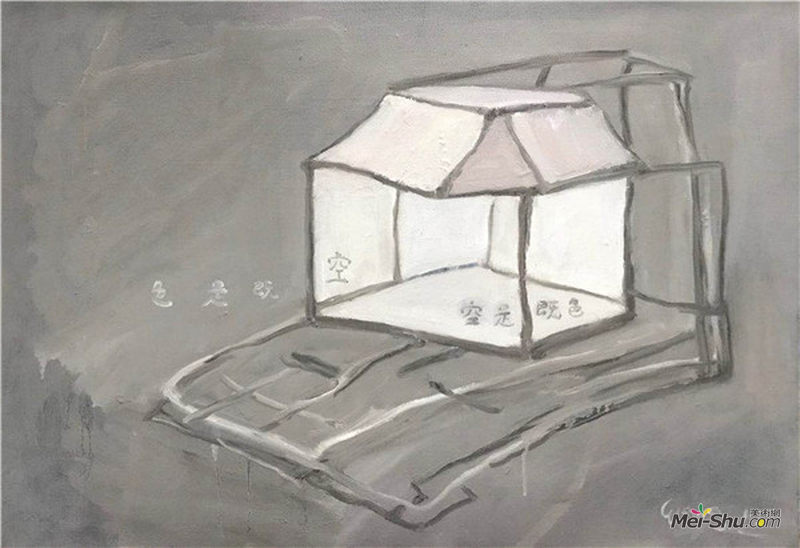王川,《盒子之七》,60x80cm,布面油画,2015