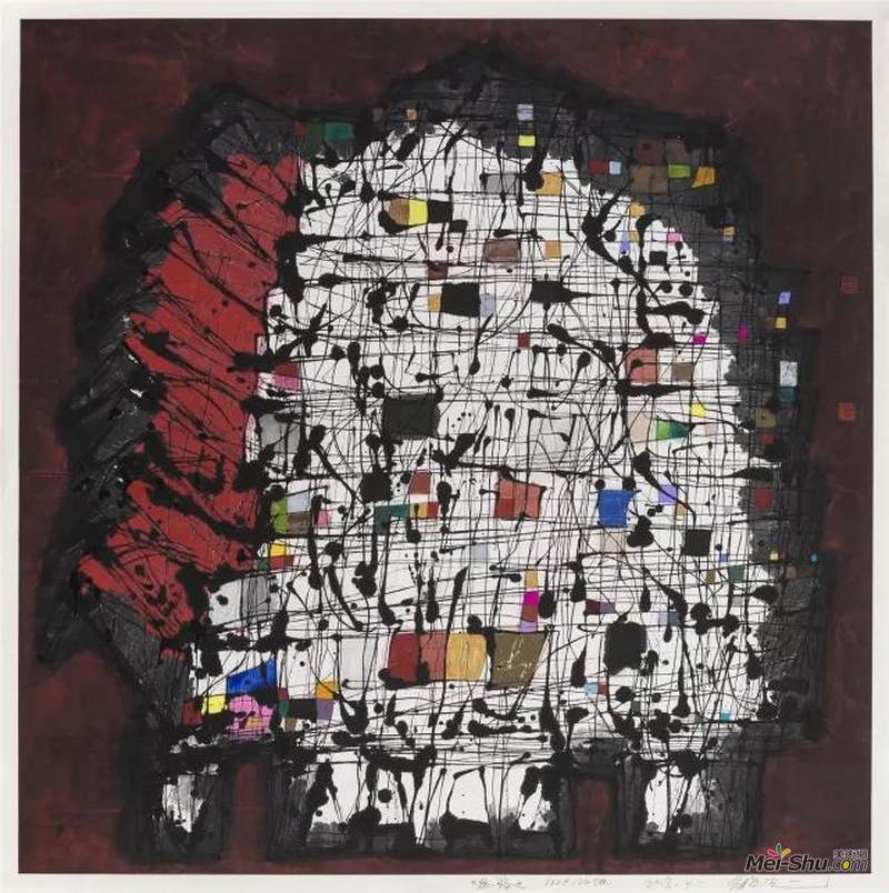 乔晓光《丝路》Silk Road 122x122cm 纸本水墨 2018