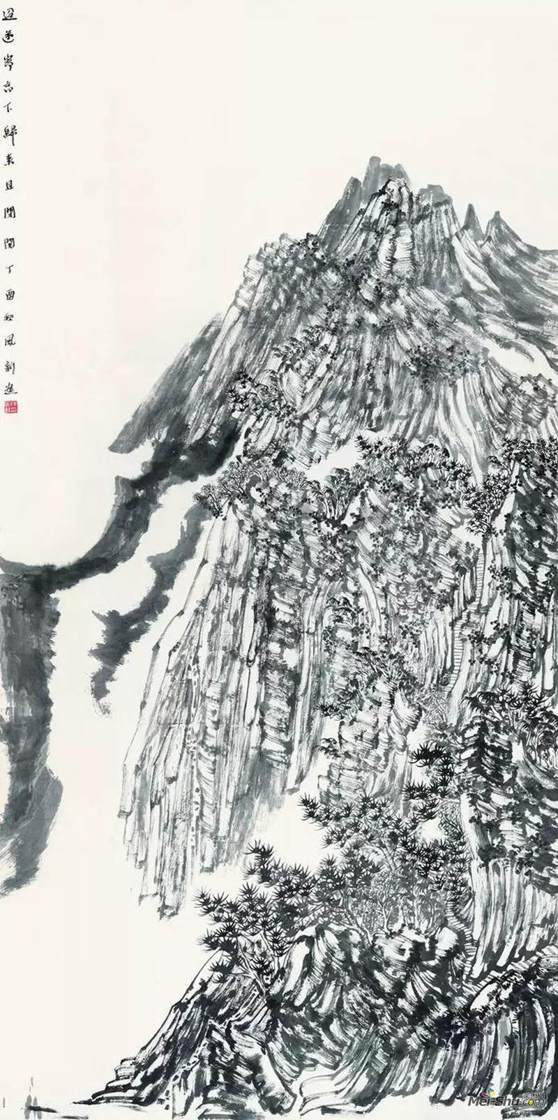 归嵩山作 240X120cm