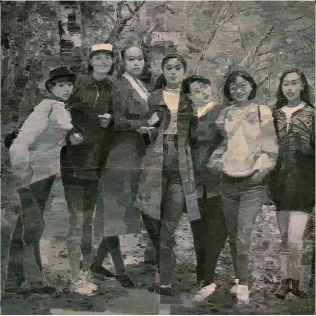 李书春 亭亭白桦 170cm×170cm