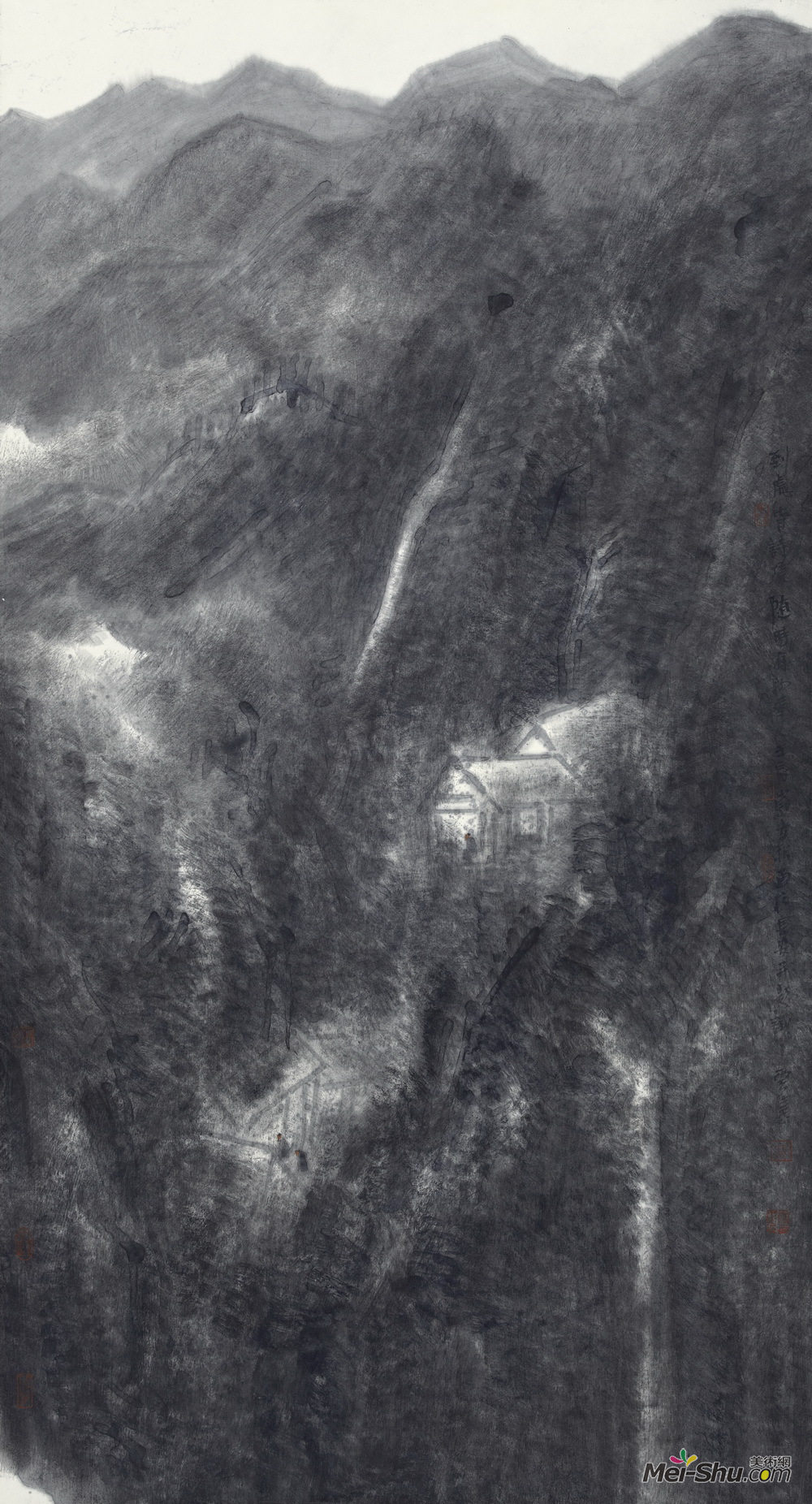《到处皆诗境》90×180CM水墨纸本2012年