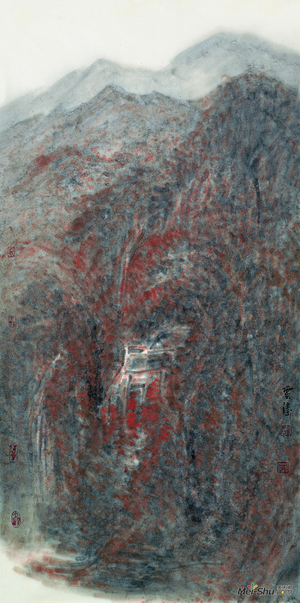 《秋》69×138CM水墨纸本2013年