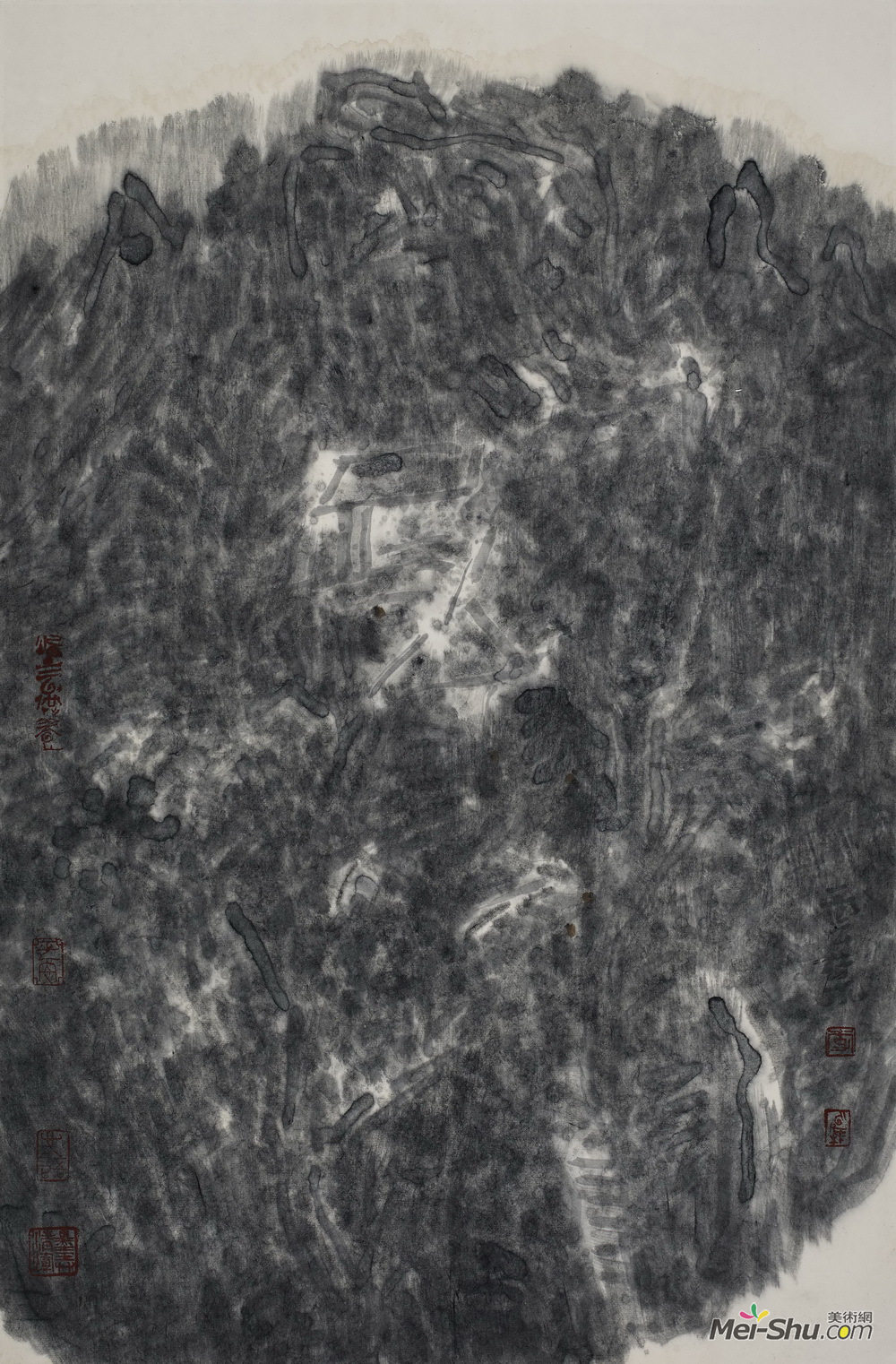 《水墨》40×70CM水墨纸本2010年