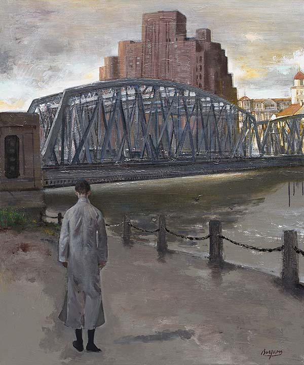 上海外滩百年历史变迁油画作品展在刘海粟美术馆揭幕