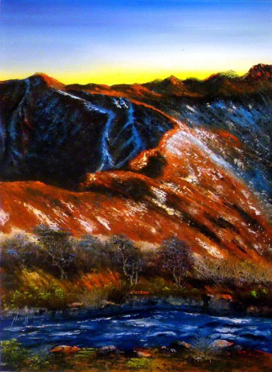 黄建南油画作品气韵生动无宗无派