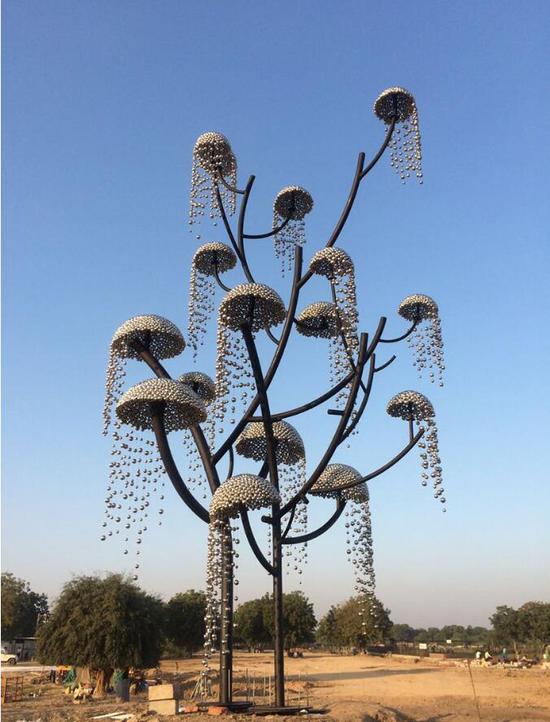 印度第二大公共艺术装置亮相古吉拉特邦