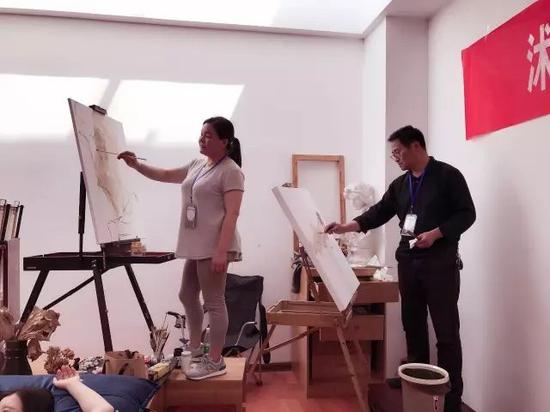 中国宋庄四合画院人体写生交流活动---枣庄篇