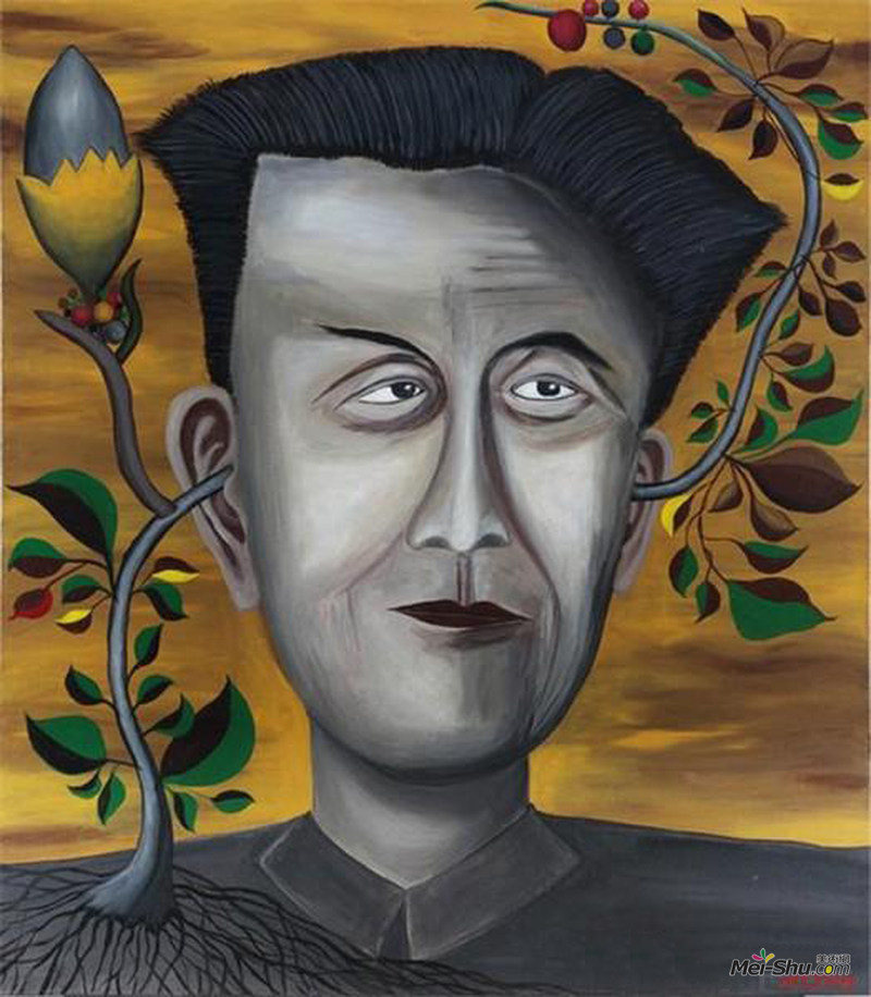 《艾青(1910—1996)》 80x70cm 2009年