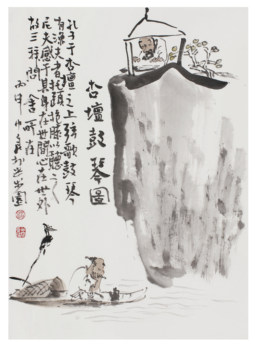 杏坛古琴图