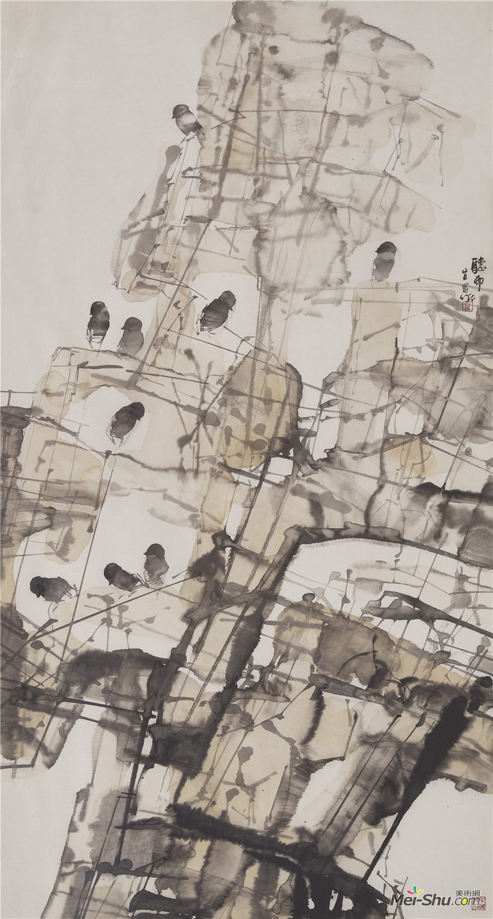 乔宜男 《听雨》